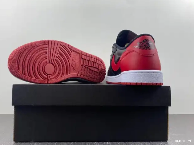 Rep Kickmax Air 1 Low 705329-001 Bred Retro Jordan 0412